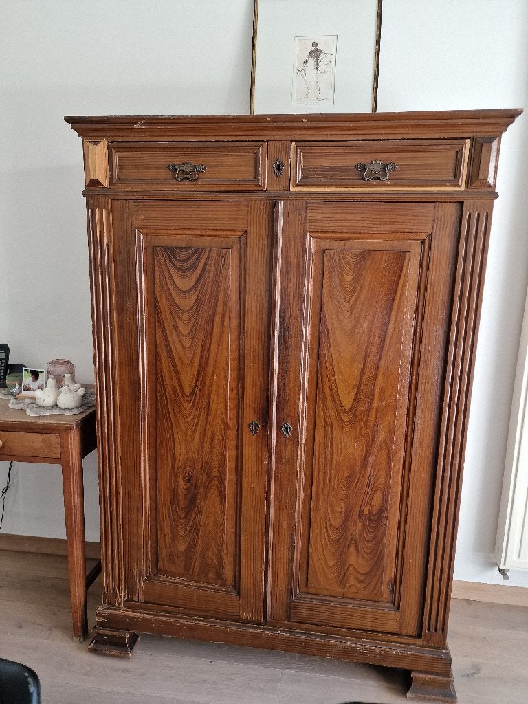 oude kast  (H 1m65 x B 1m16 x D 50 cm), Antiek en Kunst, Ophalen of Verzenden