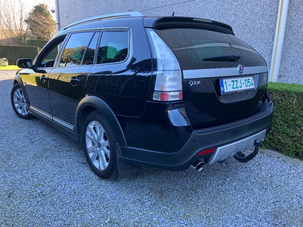 SAAB 9.3 X  break   AUTOMATIC, Auto's, Saab, Automaat, Zwart, Zwart, Leder