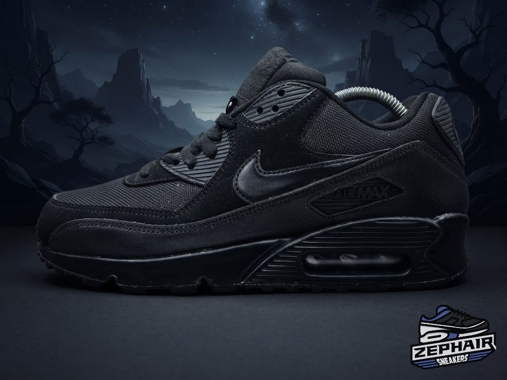 Nike Air Max 90 'Triple Black' EU42 2018, Vêtements | Hommes, Enlèvement ou Envoi, Nike, Porté, Baskets