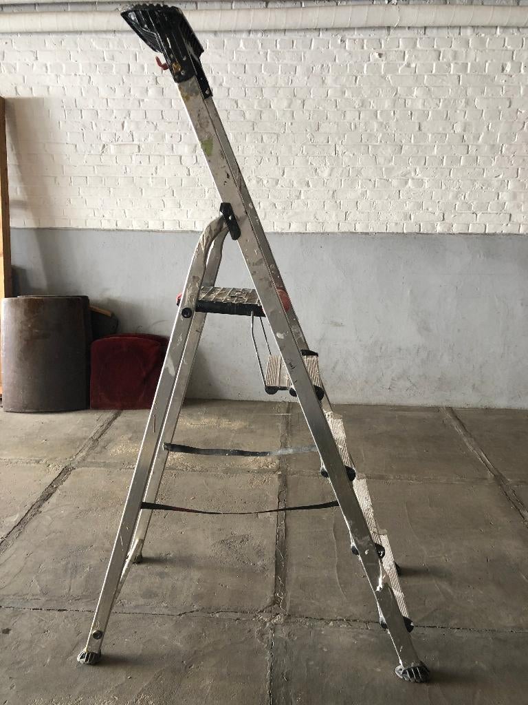 Altrex ladder 1,80m, Doe-het-zelf en Bouw, Ladders en Trappen, Gebruikt, Ladder, Minder dan 2 meter, Opvouwbaar of Inschuifbaar