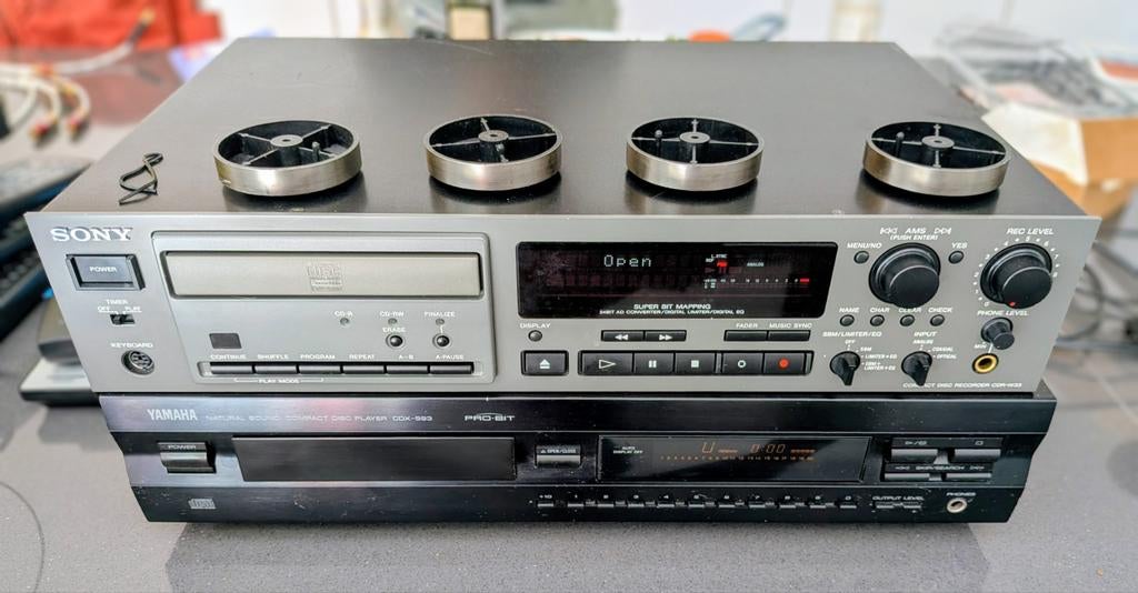 Sony CDR W33  ( +yamaha CDX 593 CD speler), Audio, Tv en Foto, Professionele apparaten, Gebruikt, Audio, Ophalen
