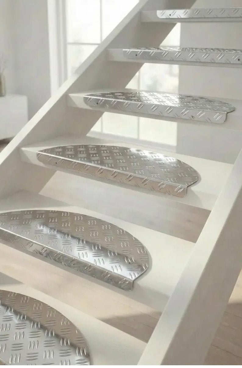 Trapmat aluminium - Traanplaat, Doe-het-zelf en Bouw, Ophalen, Zo goed als nieuw, Trap