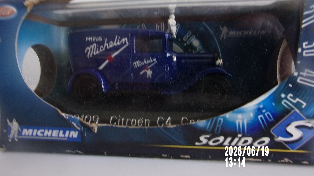 RARE! CITROËN C4 MICHELIN.SOLIDO 1/43 COMME NEW.EMBALL.ORIG., Enlèvement ou Envoi, Comme neuf, Voiture, Solido