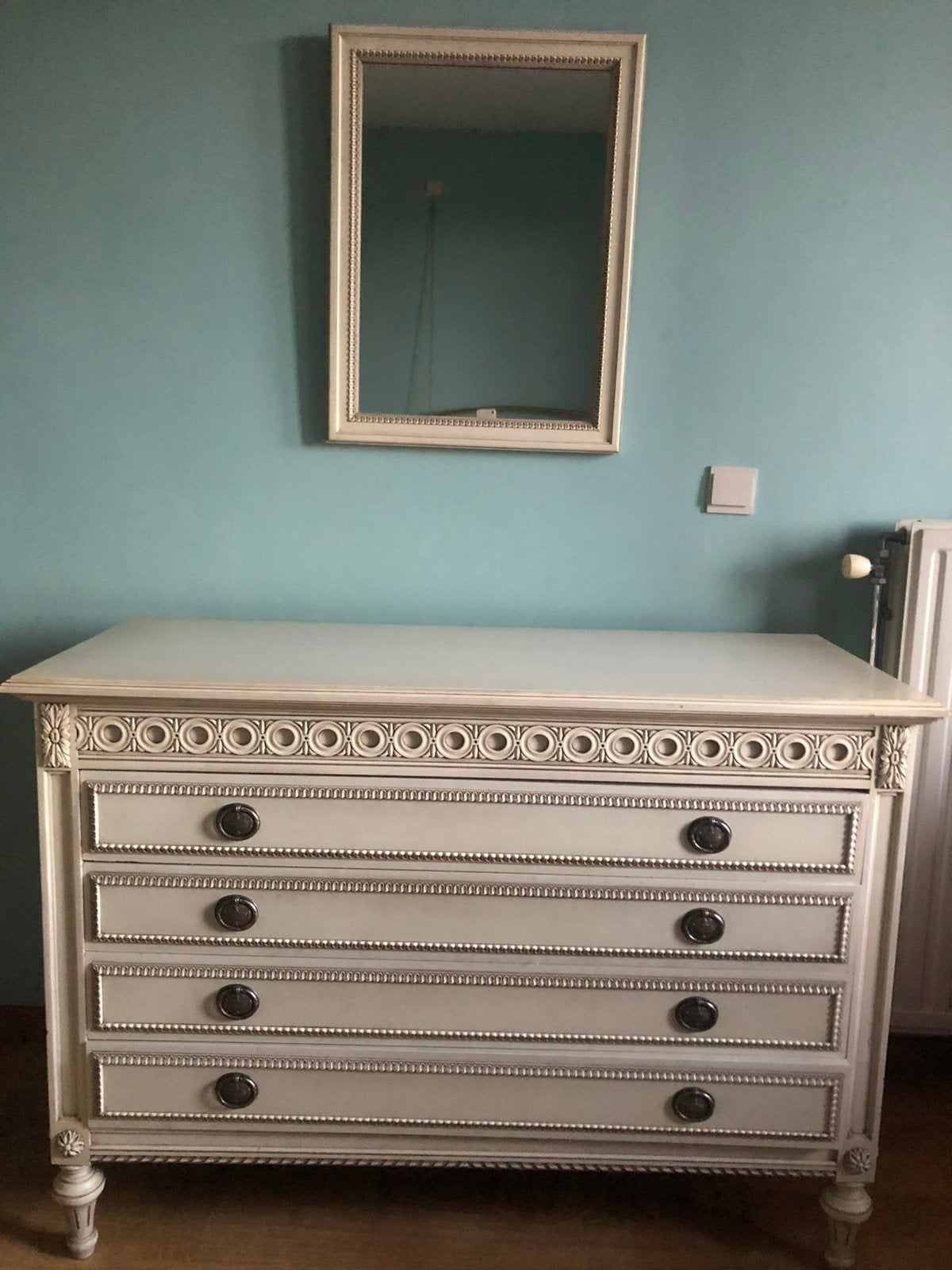 Antieke Ladekast slaapkamer, 100 à 150 cm, Enlèvement, Utilisé, 100 à 150 cm