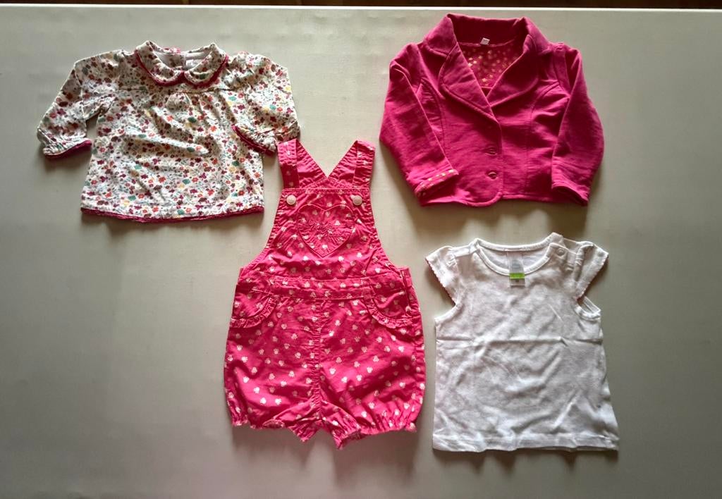 4 st mooie zomerse meisjes kleding (68), Kinderen en Baby's, Ophalen, Zo goed als nieuw, Maat 68