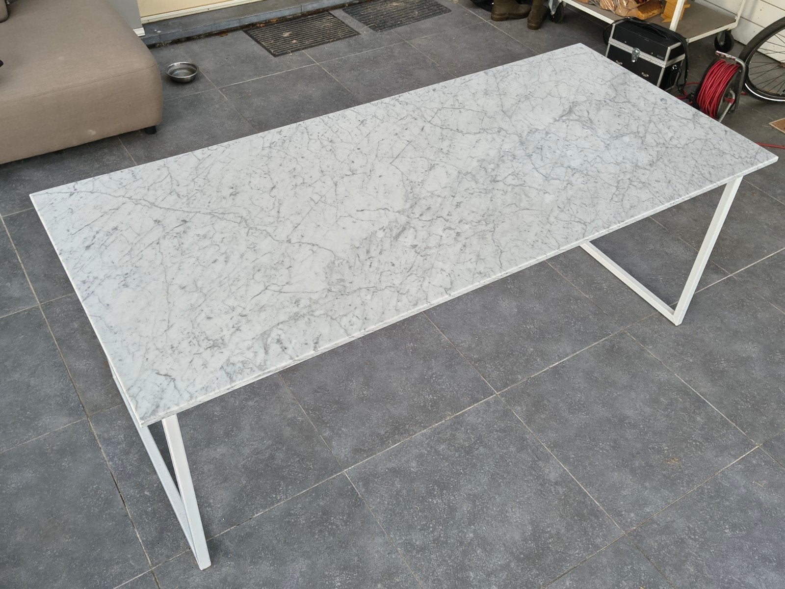 Carrara marmer tafel, Huis en Inrichting, Tafels | Eettafels, Ophalen
