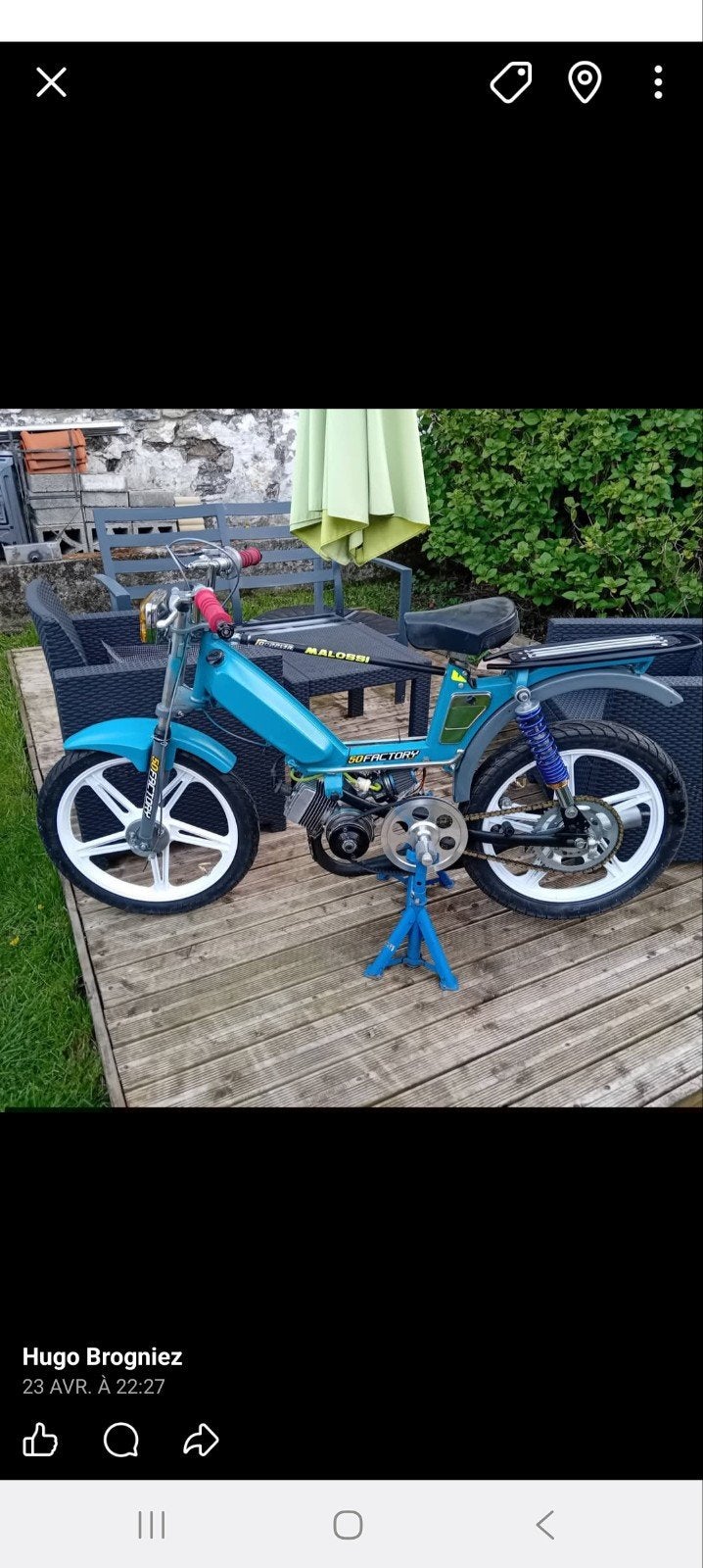 Peugeot 103sp ( préparée), Fietsen en Brommers, Brommers | Crossbrommers, Zo goed als nieuw, Overige merken, Ophalen