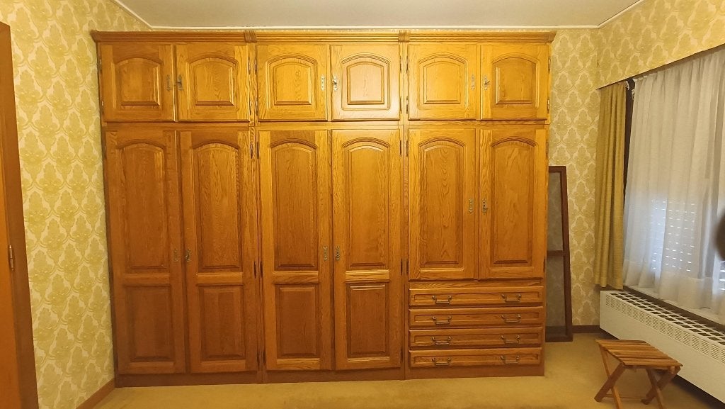 chambre en chêne massif modulable, Maison & Meubles, Enlèvement, Comme neuf, Deux personnes, Classique, ancien