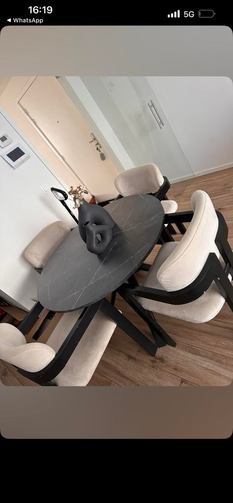 Salle a manger a vendre (chaises + table), Enlèvement ou Envoi, Comme neuf