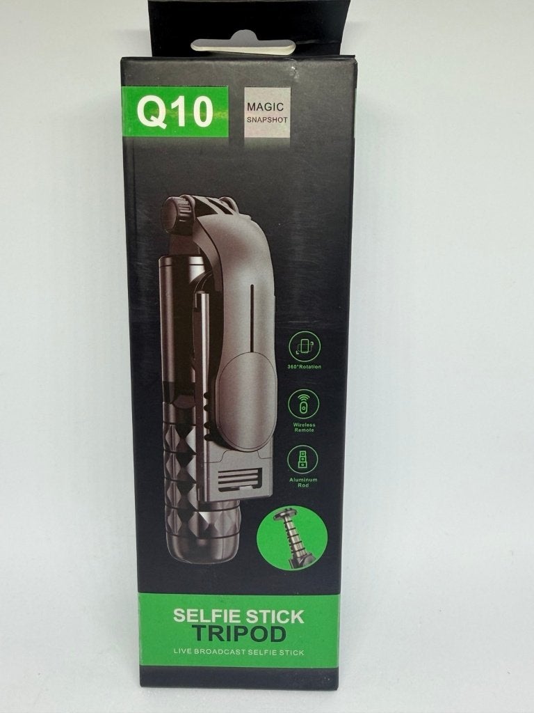 PERCHE À SELFIE + TRÉPIED Q10 AVEC TÉLÉCOMMANDE SANS FIL, Télécoms, Neuf, Sales@koff.ro, Support de téléphone ou Accessoire, Enlèvement ou Envoi