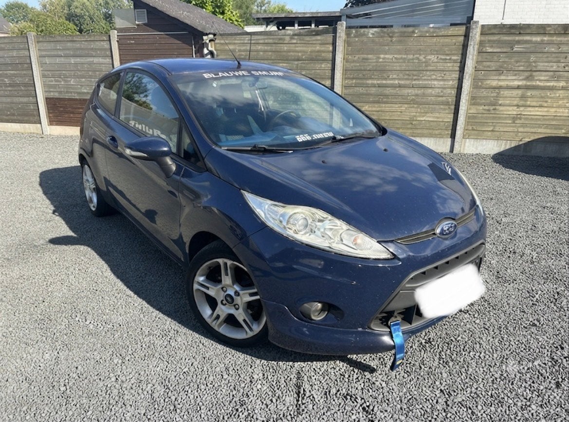 FORD FIESTA 1.4i/2009/ CLIM AUTO+ RADAR+JANTES+CT OK, Autos, Cuir, Electronic Stability Program (ESP), Boîte manuelle, Bleu