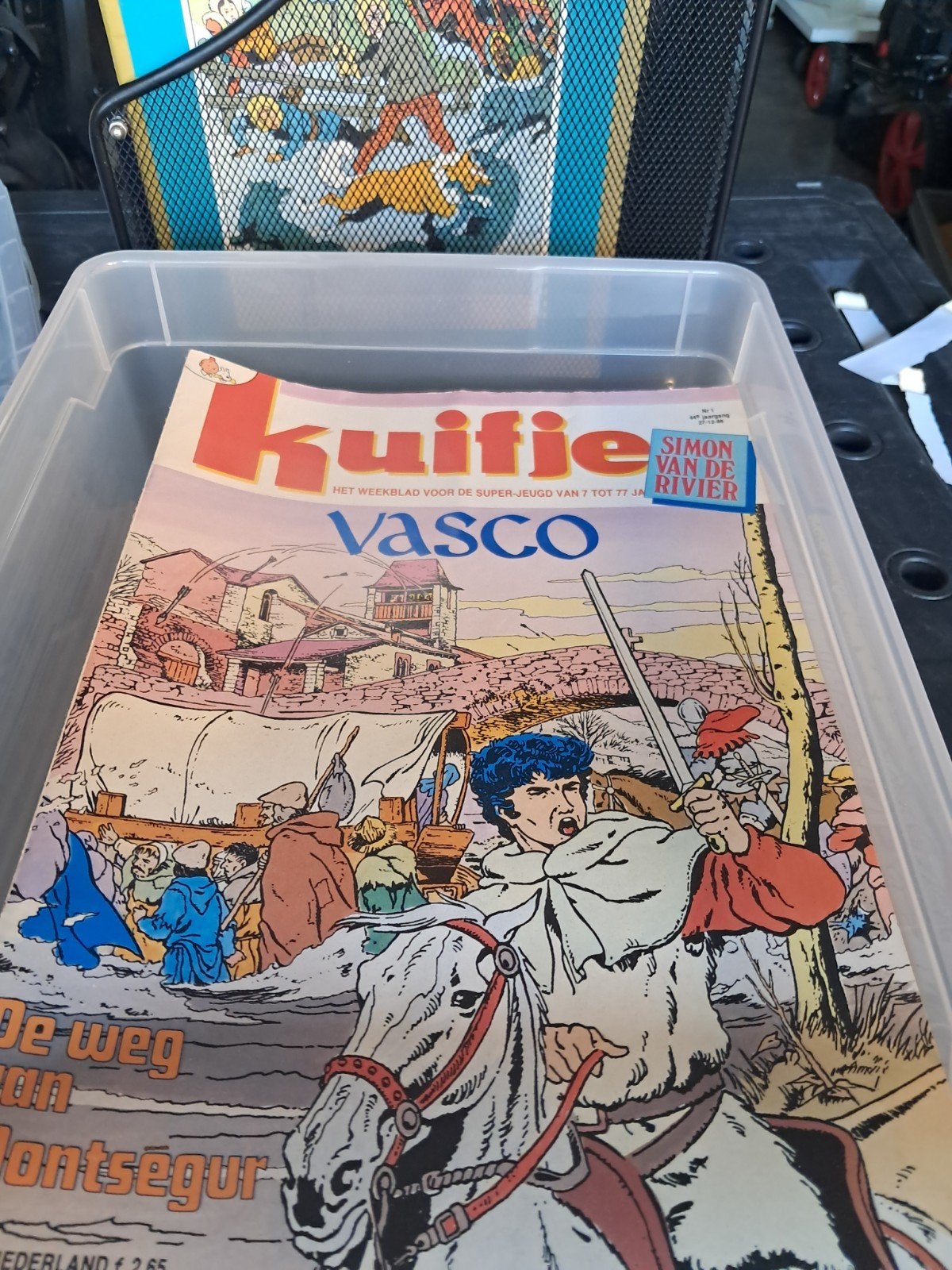 Kuifje weekbladen jaargang 1989, Enlèvement ou Envoi