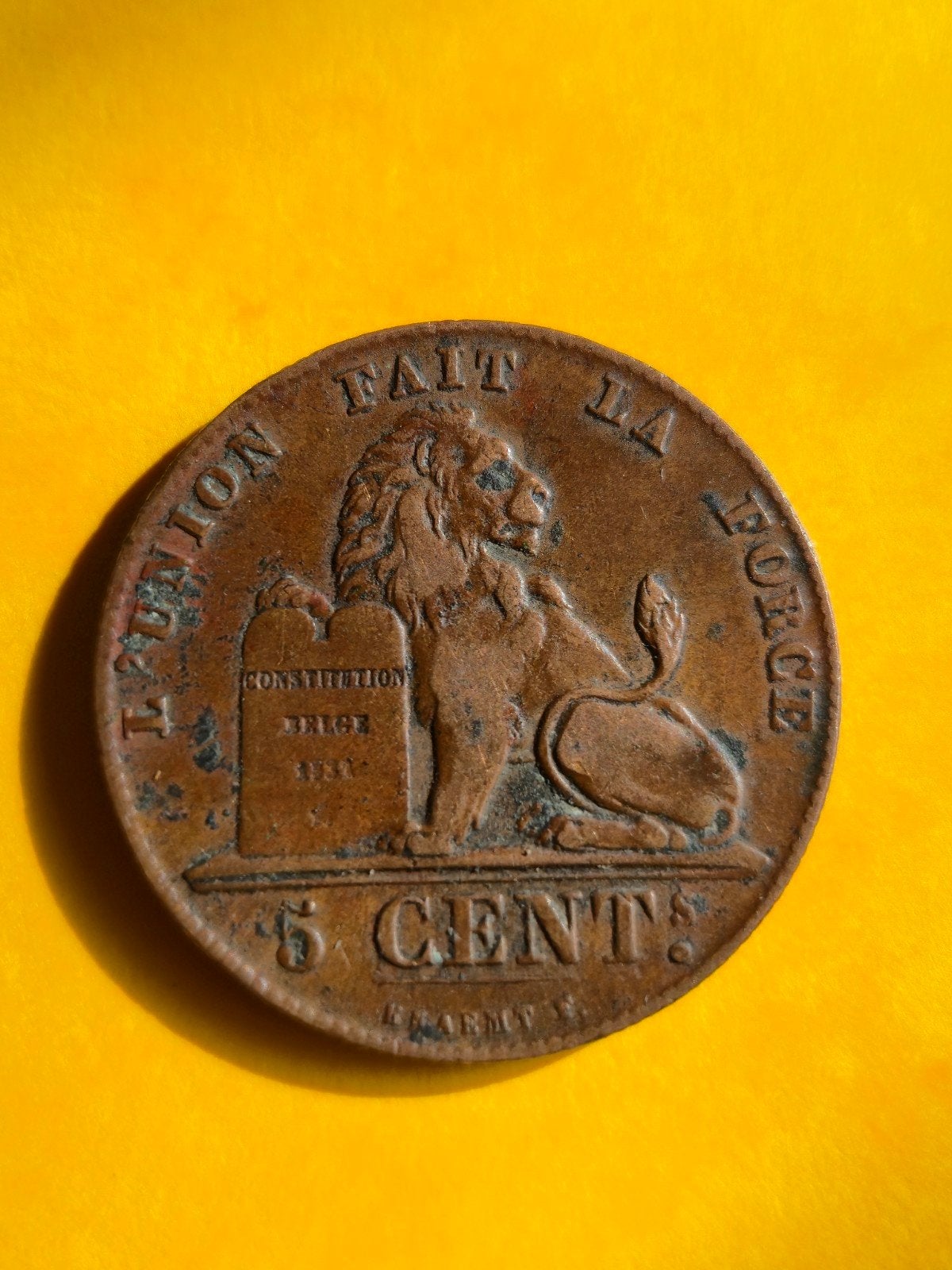 5 cents 1858 leopold, Enlèvement ou Envoi
