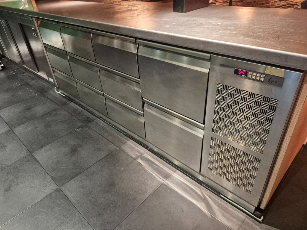 TopCold professionele gekoelde werkbank RVS – 2023, Ophalen, Gebruikt, Koelen en Vriezen