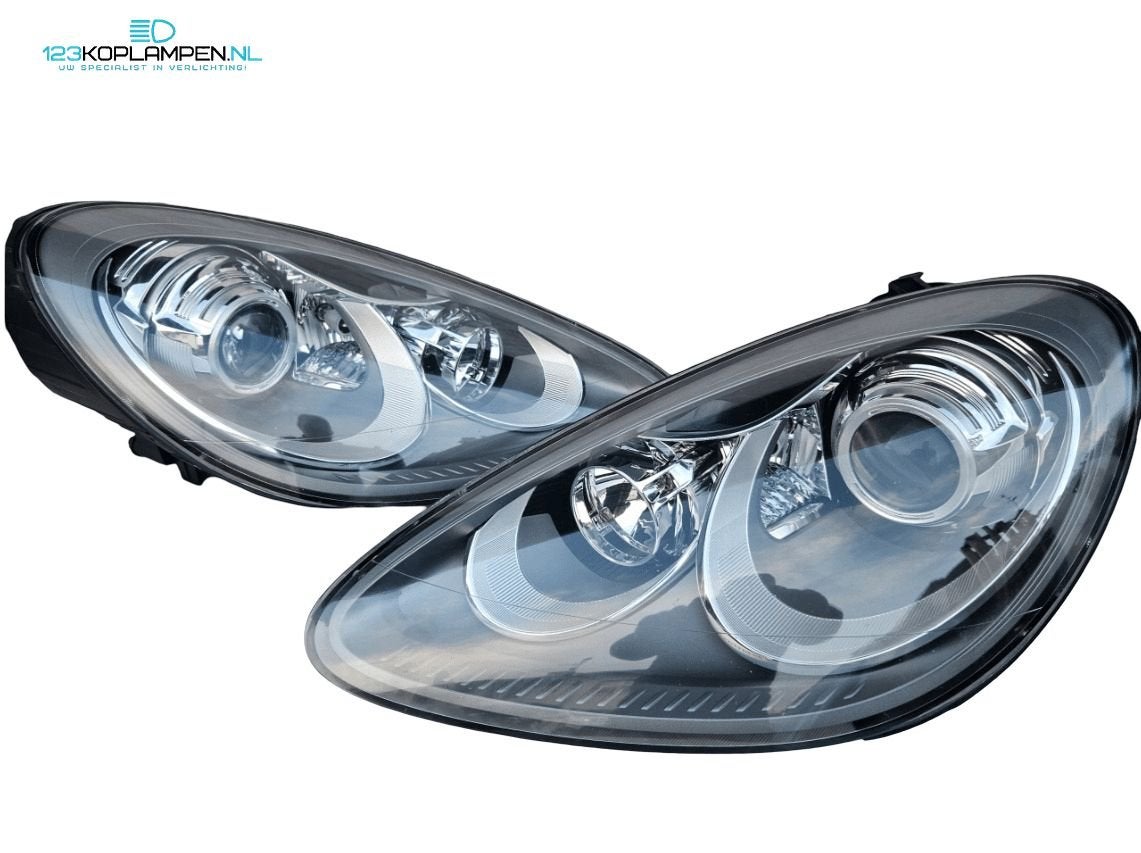 Porsche Cayenne 7P facelift Bi-Xenon LED koplamp koplampen, Gebruikt, -, Verzenden, Porsche