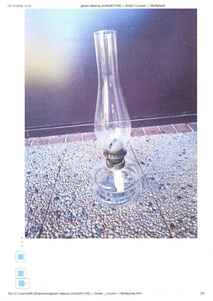 olielamp glas, Enlèvement ou Envoi