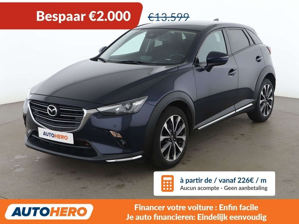 Mazda CX-3 2.0 Skyactiv-G Attraction (bj 2018), Auto's, Mazda, Voorwielaandrijving, 1998 cc, Gebruikt, Blauw
