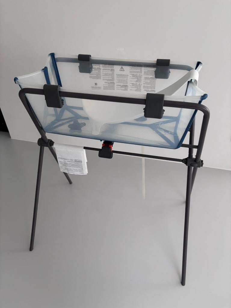 Stokke Flexi Bath, standaard + Newborn Support pakket, Kinderen en Baby's, Badjes en Verzorging, Ophalen, Zo goed als nieuw, Badje