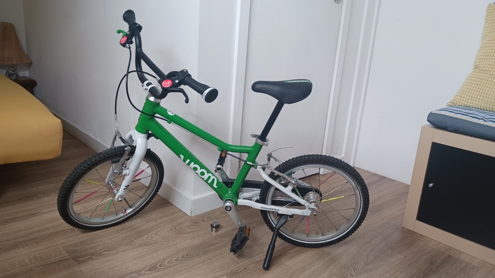 Vélo enfant Woom 3, Vélos & Vélomoteurs, Enlèvement, Woom, Frein à disque, Repose-pieds