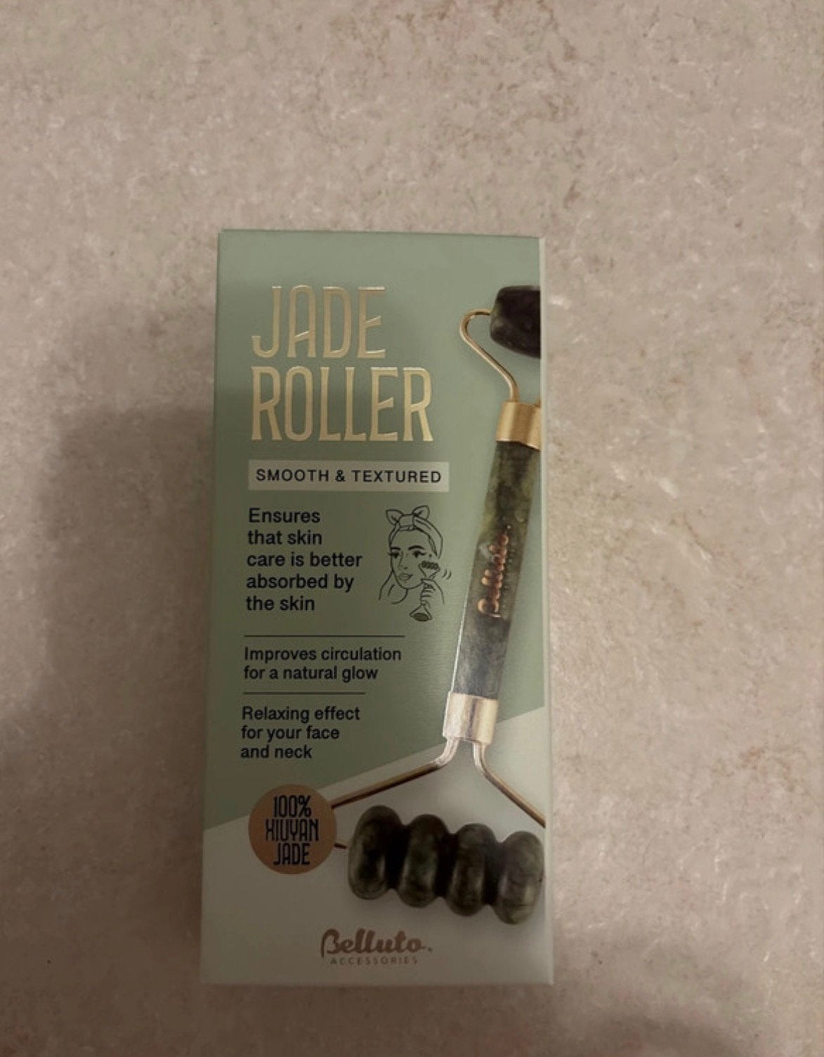 Accessoires Belluto ~ Jade roller, Envoi, Neuf, Tout le visage, Autres types