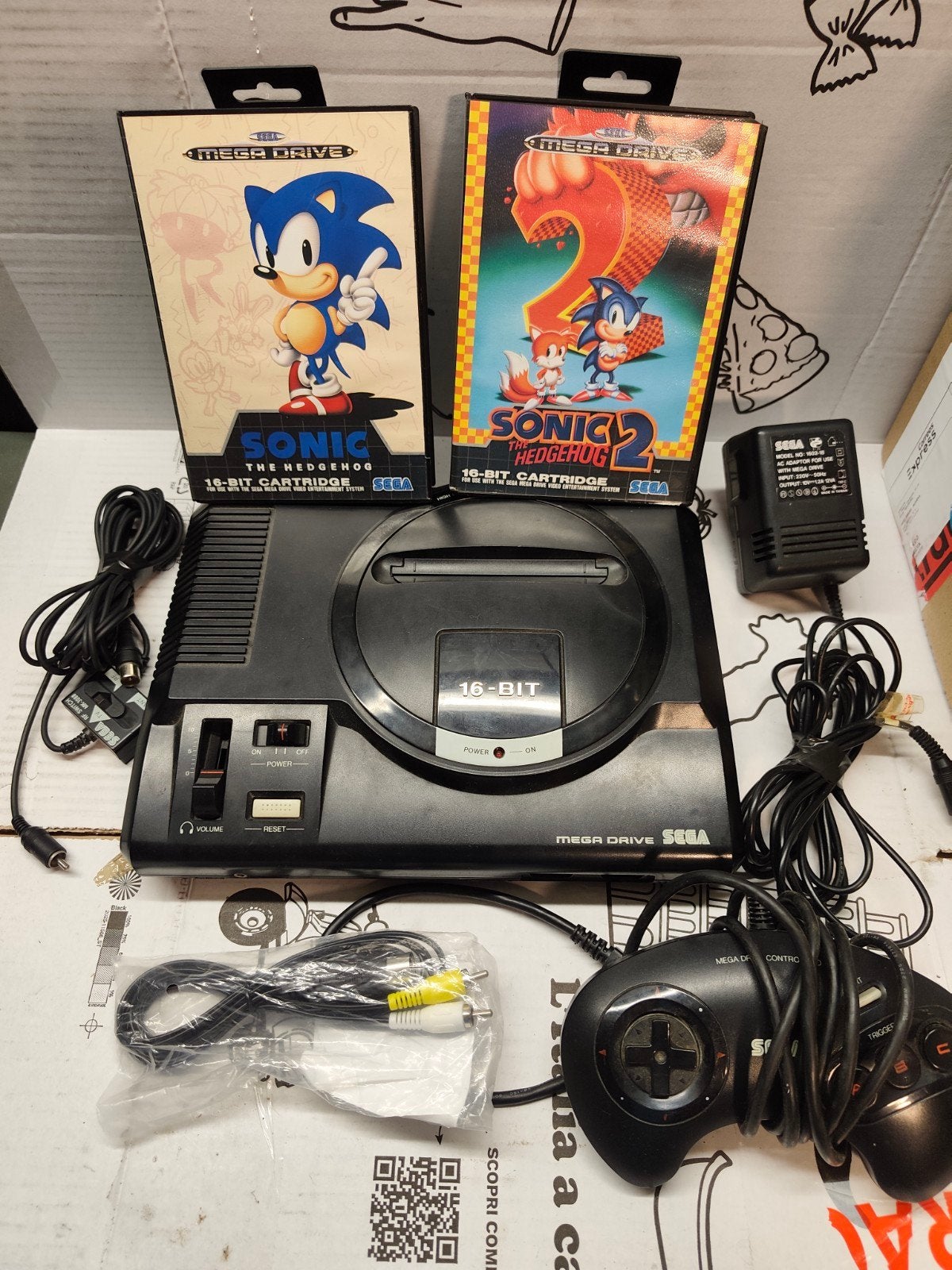 Sega Mega Drive 1 avec jouets, Enlèvement ou Envoi, Mega Drive