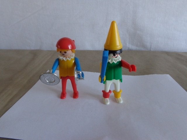 Playmobil clown cirque/circus - vintage - lot de 2 pièces, Enlèvement ou Envoi, Autres séries, Comme neuf, Figurines