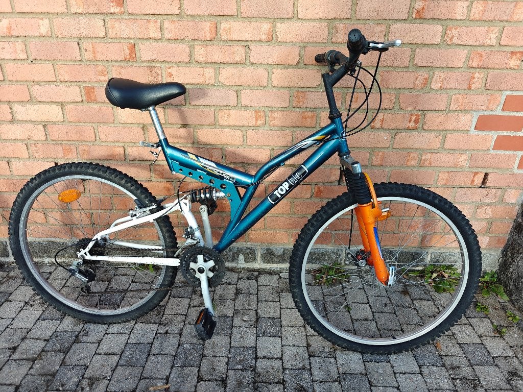 VTT Top Bike 26" Double Suspension Shimano Frein à disque AV, Autres marques, Enlèvement, Hommes, Frein à disque