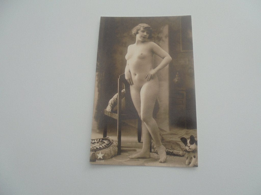 naakte vrouw -postkaart, Enlèvement ou Envoi, 1920 à 1940, Non affranchie, Autres thèmes