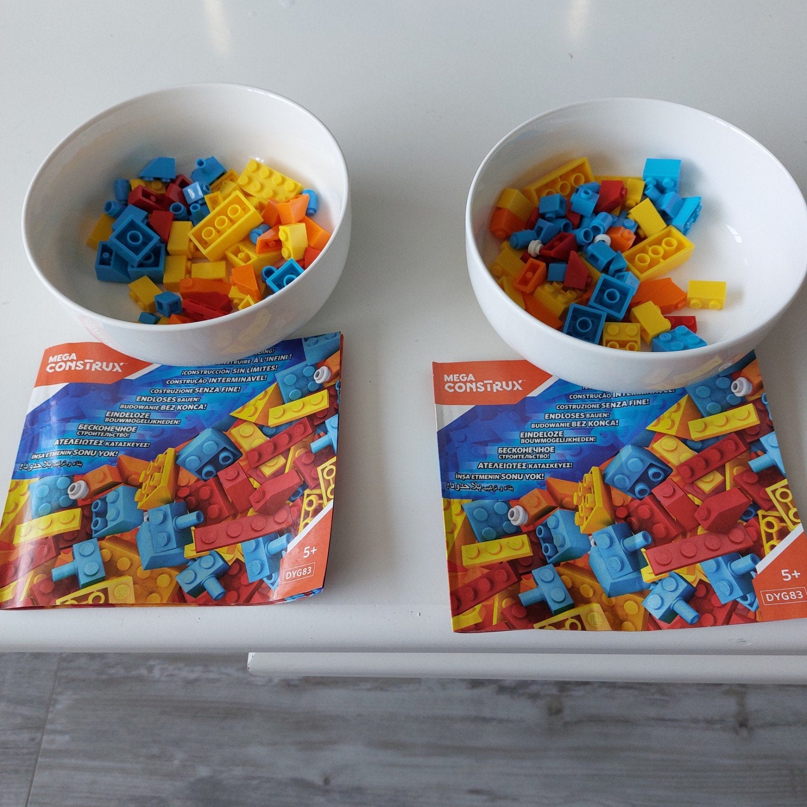 2 identieke setjes van mega construx,volledig heel goede sta, Ophalen, Zo goed als nieuw, Kunststof