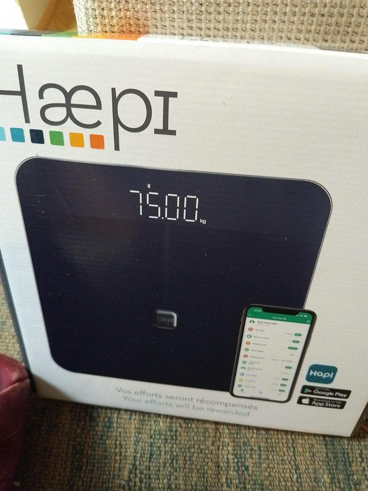 bodyanalyse weegschaal Haepi, Elektronische apparatuur, Ophalen, 1 tot 500 gram, Nieuw, 100 kg of meer