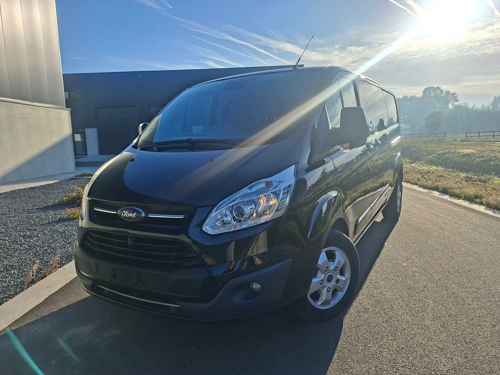 FORD TRANSIT CUSTOM L2 DUBBEL CABINE 6P 2018, Auto's, Automaat, Gebruikt, Euro 6, Bedrijf