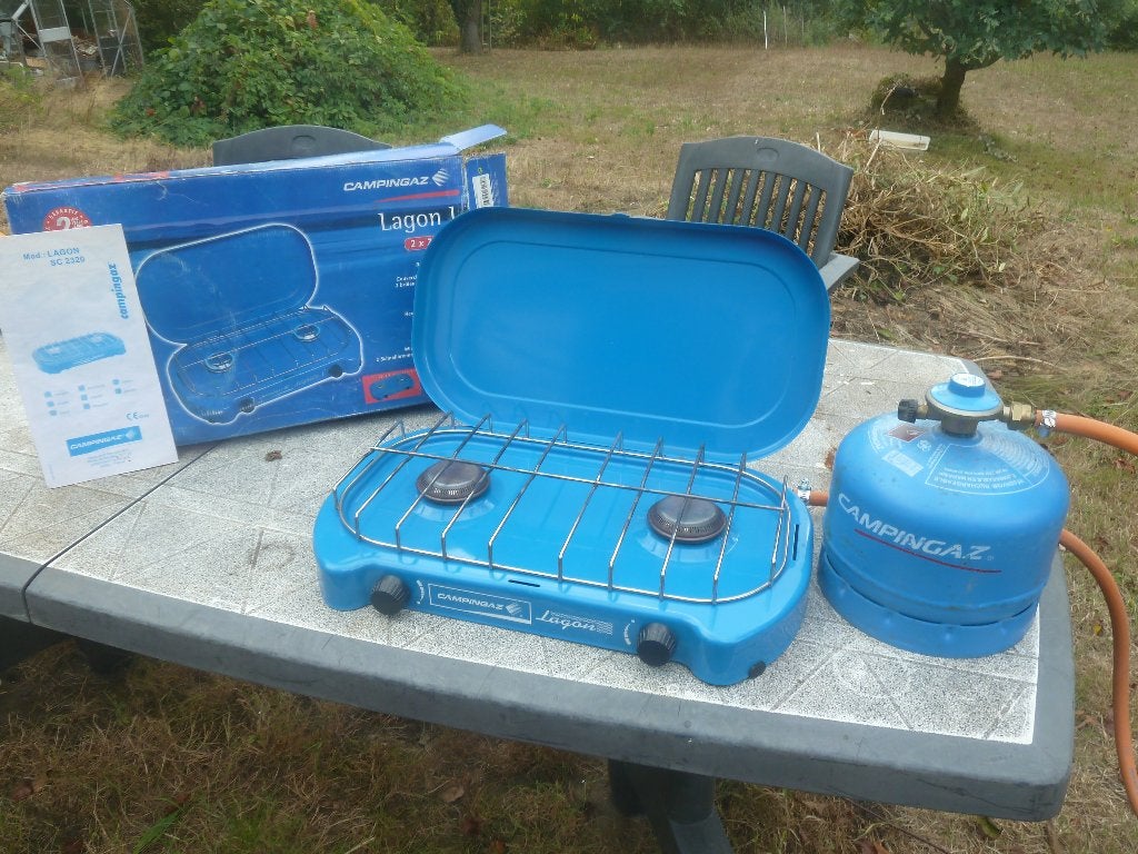 Ensemble complet réchaud Campingaz + bonbonne 904, Enlèvement, Utilisé