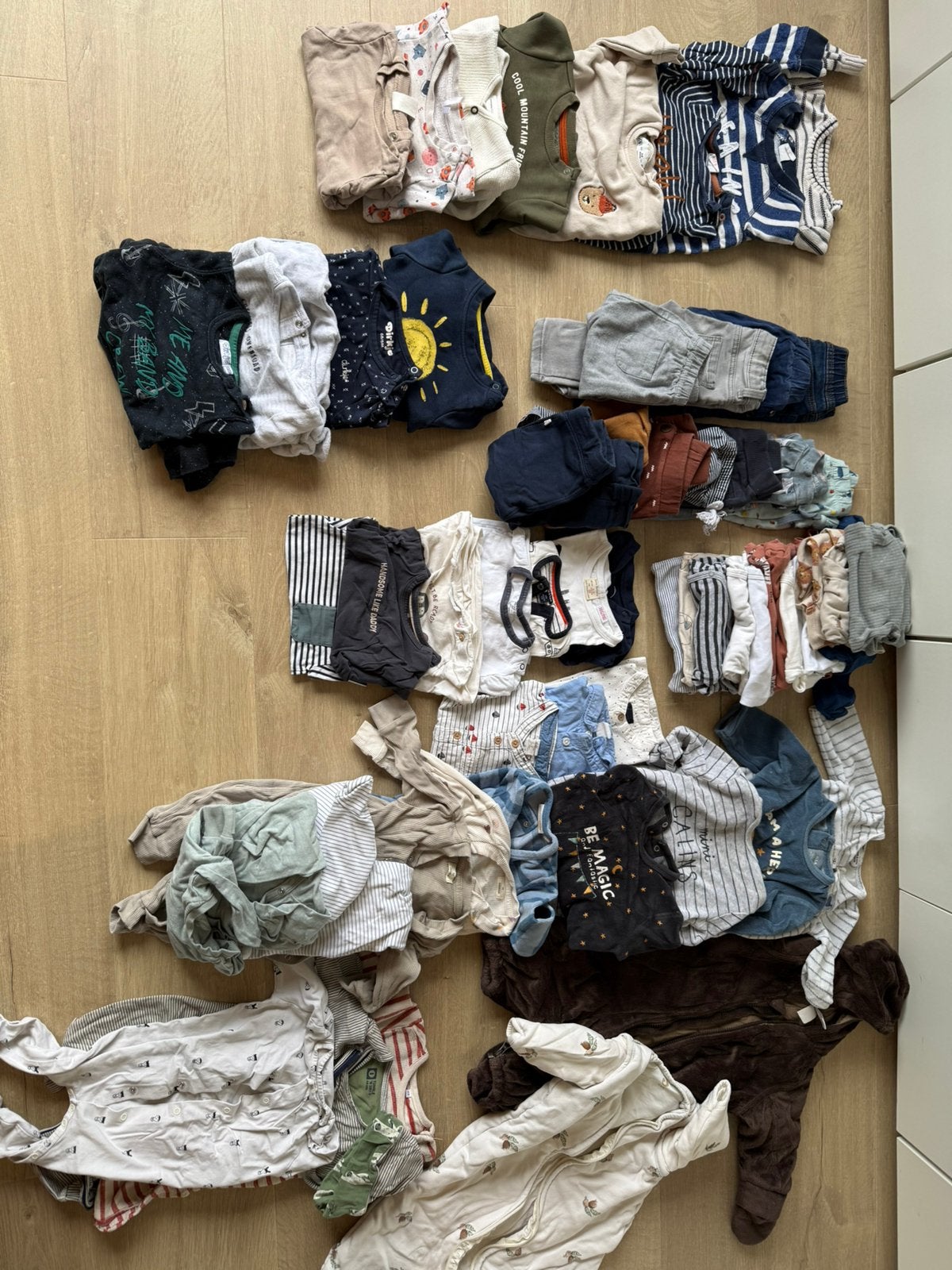 Pakket babykledij jongen maat 68 - 63 stuks!, Ophalen, Zo goed als nieuw, Maat 68