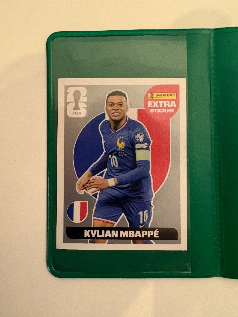 Panini Extra sticker Kylian Mbappe, Ophalen of Verzenden, Nieuw, Sport
