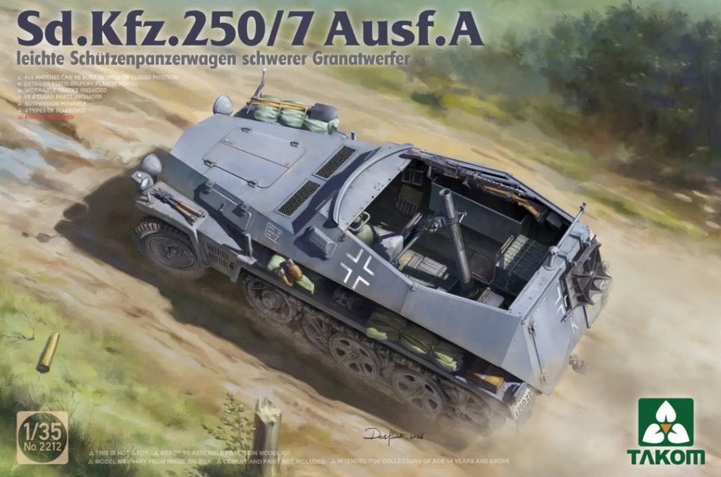 TAKOM 2212 Sd.Kfz.250/7 Ausf.A échelle 1/35, Neuf, Autres marques, Tank, Enlèvement ou Envoi