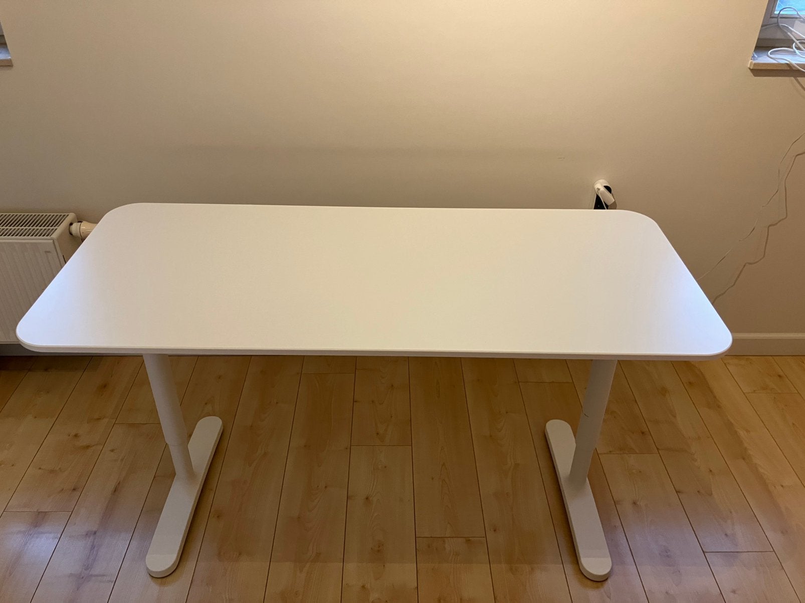 Bureau wit, Maison & Meubles, Enlèvement, Comme neuf, IKEA, Blanc