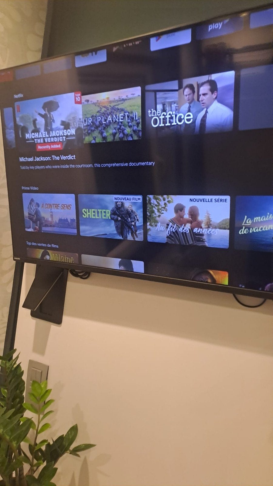 Télévision Philips 4K ambilight 43 pouces, Enlèvement, LCD, Philips, Smart TV