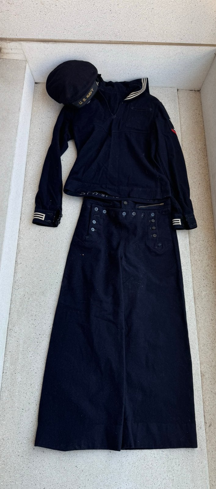 WW2 US navy uniform + hat, Enlèvement ou Envoi