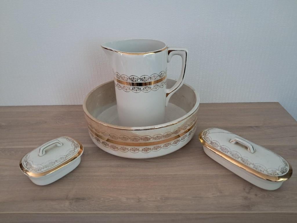 OUD LAVABO SET, Antiek en Kunst, Antiek | Keramiek en Aardewerk, Ophalen