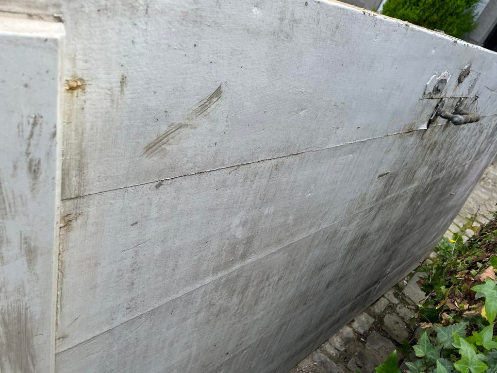 Porte ancienne en chêne massif à restaurer, Bricolage & Construction, Bois & Planches, 200 à 250 cm, Chêne, Enlèvement, Utilisé