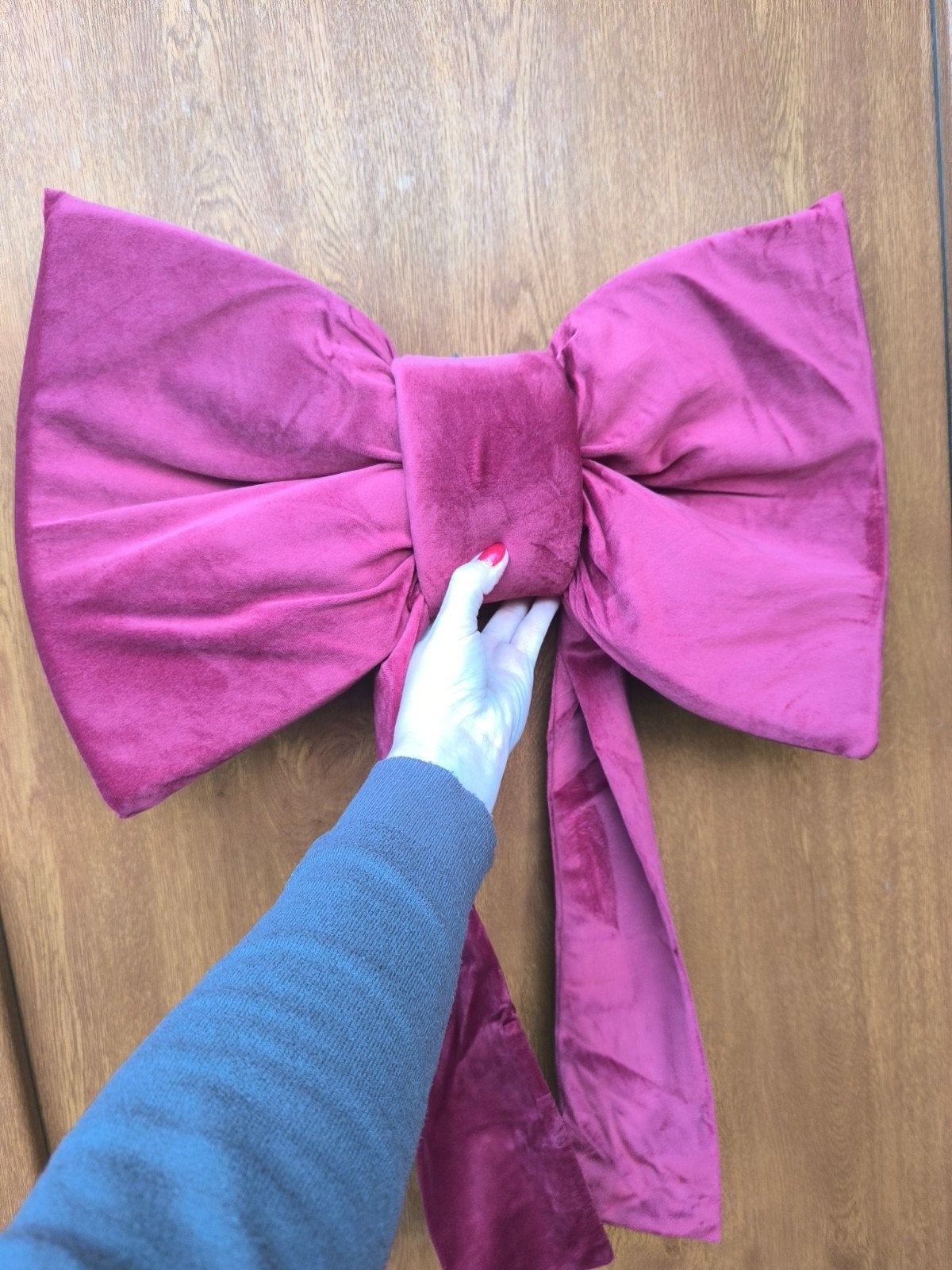 Grote fluwelen strik voor decoratie, Ophalen of Verzenden