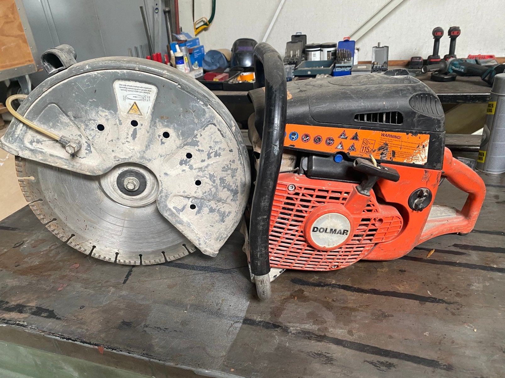 Dolmar PC-6414D  doorslijpet, Ophalen, Gebruikt, 70 mm of meer, Overige typen