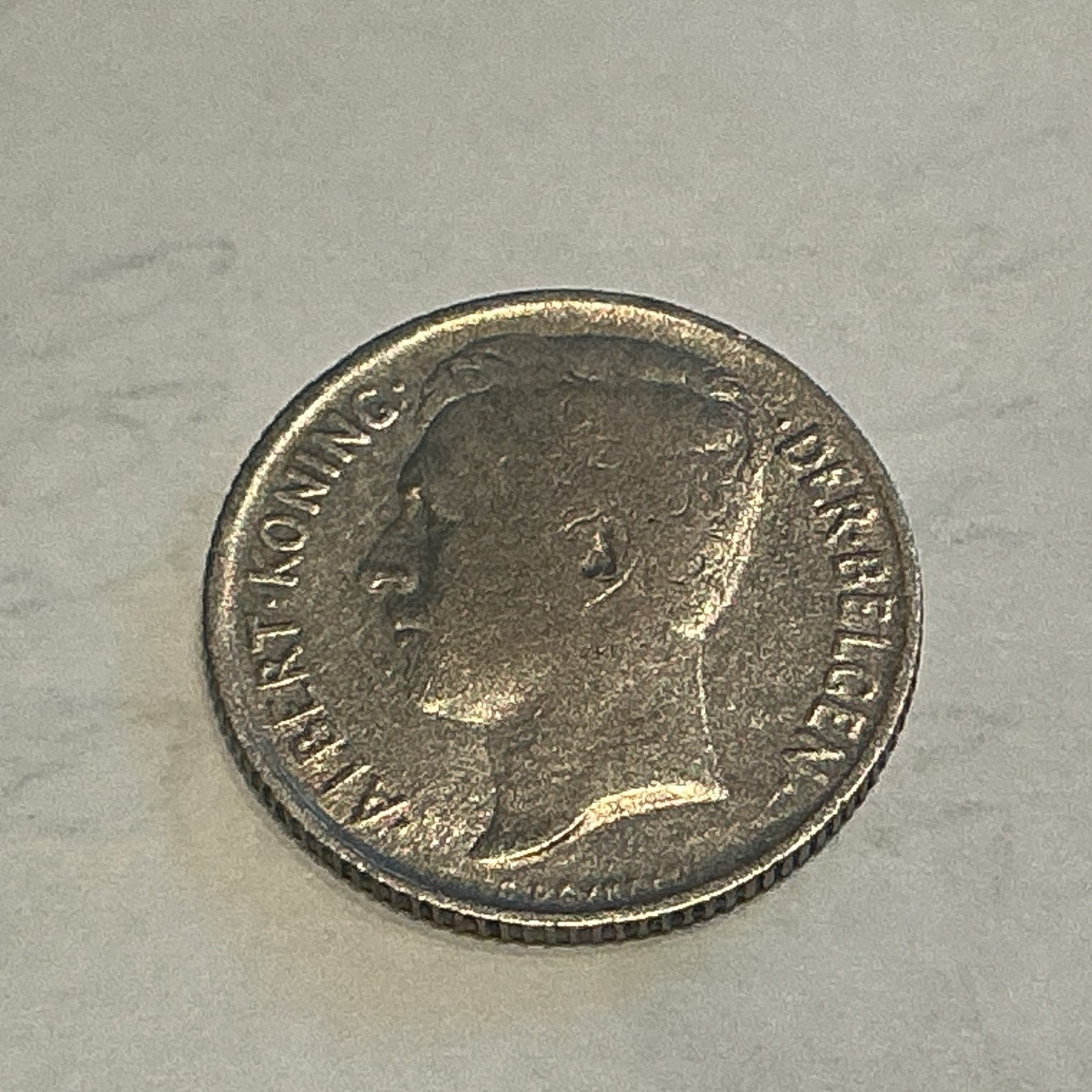 Belgique 1/2 franc 1910 argent flamand, Timbres & Monnaies, Enlèvement ou Envoi