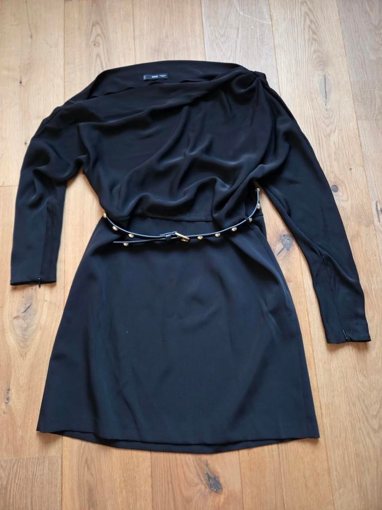 Jurk Mango XL nieuwstaat, Mango, Zwart, Maat 46/48 (XL) of groter, Nieuw