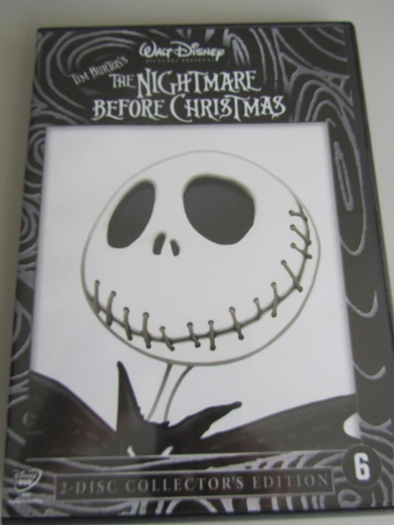 2DVD THE NIGHTMARE BEFORE CHRISTMAS (Tim Burton), Cd's en Dvd's, Amerikaans, Ophalen of Verzenden, Zo goed als nieuw, Vanaf 6 jaar