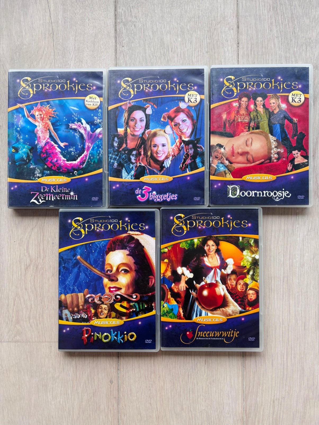 Studio 100 sprookjes DVD’s (compleet), Gebruikt, Alle leeftijden, Sprookjes, Film