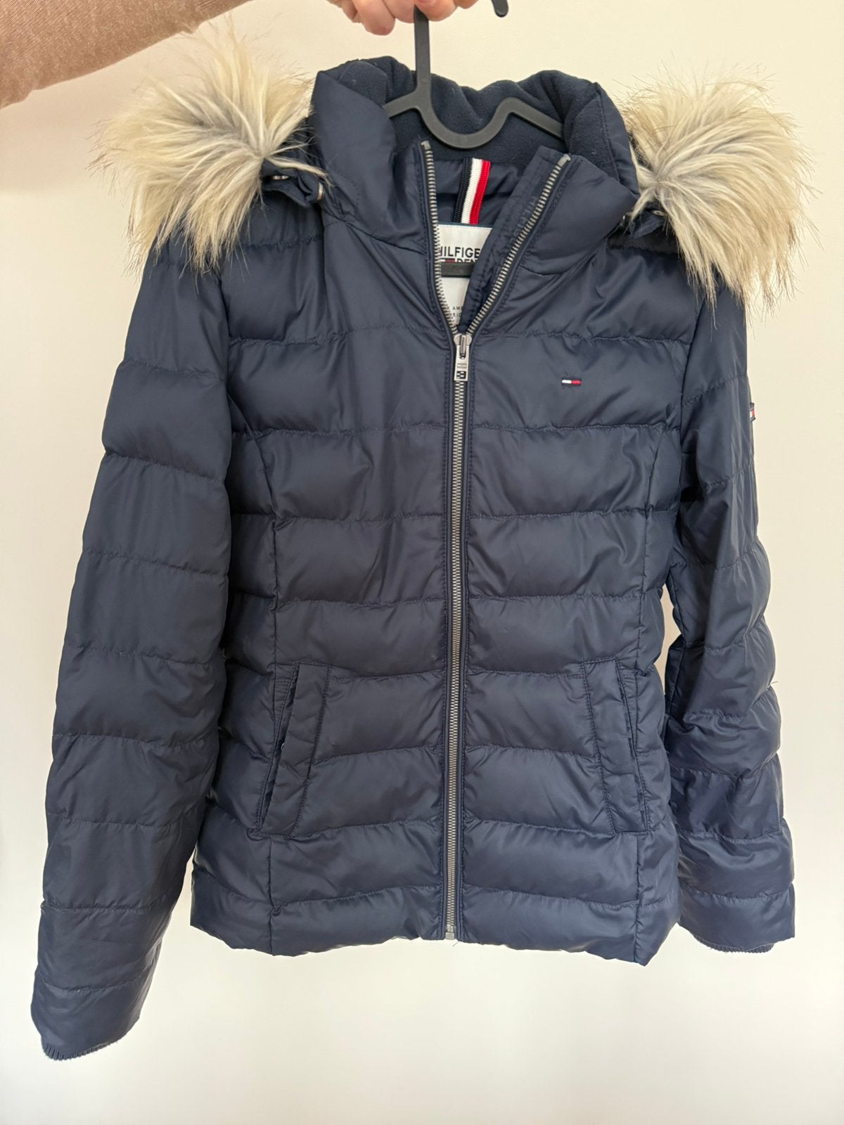 Tommy Hilfigher damesjack, Ophalen, Zo goed als nieuw, Maat 36 (S), Blauw