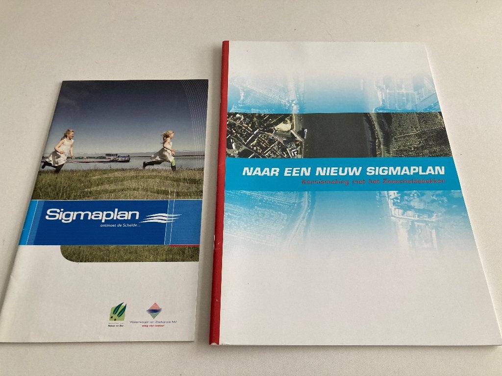 Antwerpen : " Naar een nieuw Sigmaplan " Zeescheldebekken, 20e eeuw of later, Diverse auteurs, Ophalen of Verzenden, Zo goed als nieuw