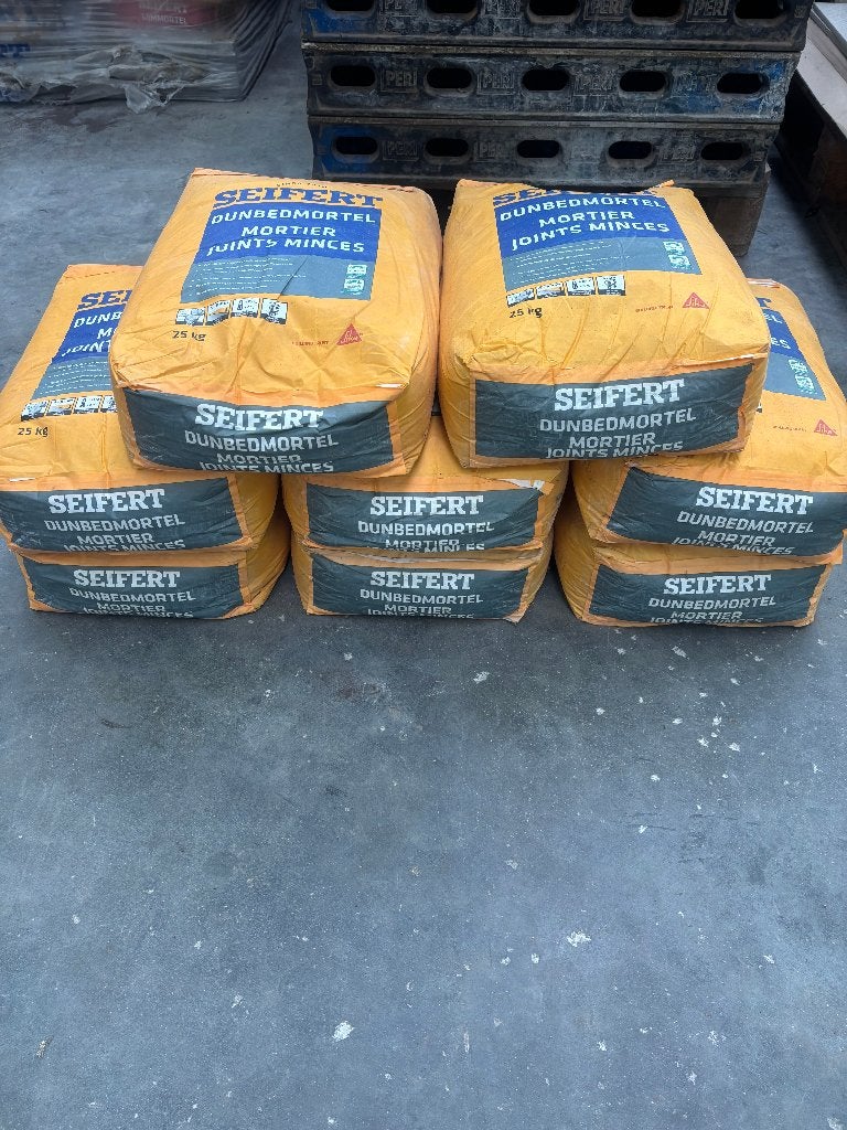 Seifert Dunbedmortel 25 kg – nr. 1000 wit – nieuw, Doe-het-zelf en Bouw, Metselstenen, Ophalen, Nieuw, Overige typen