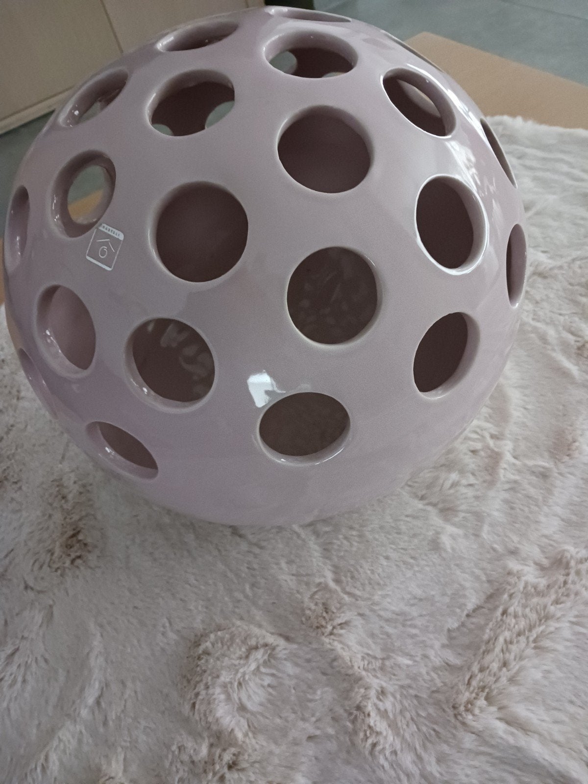 Grote roze vaas te koop., Ophalen, Zo goed als nieuw, Roze